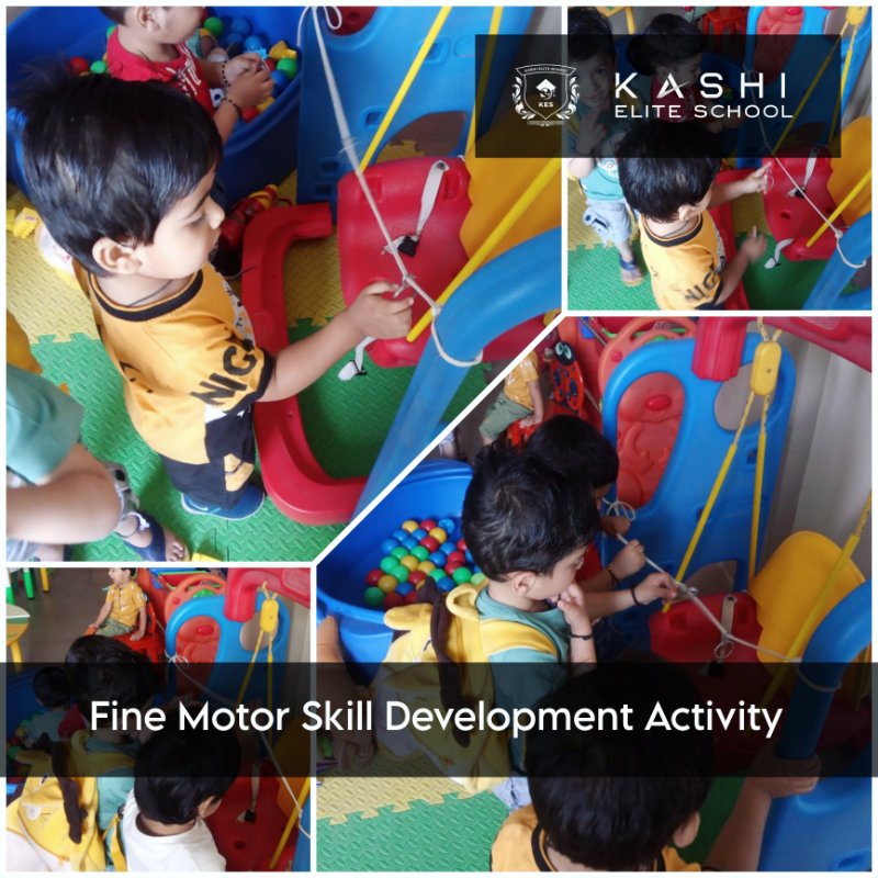 Fine Motor Skill Development Activity for kids in Kashi Elite School, Khandwa 