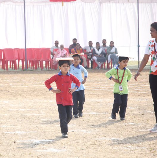 Book Balancing & Walking Activity for kids in Kashi Elite School, Khandwa