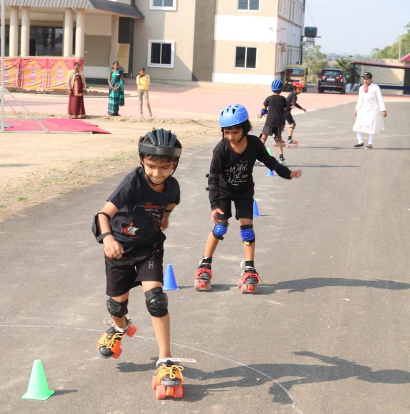 Skating in Kashi Elite School, Khandwa